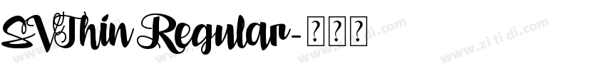 SVThin Regular字体转换